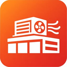 Commercial HVAC equipment icon